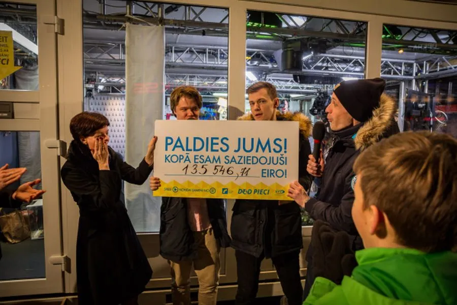 Pie t/c „Origo” noslēdzies labdarības maratons #DodPieci – saziedoti 135 546, 71 eiro!