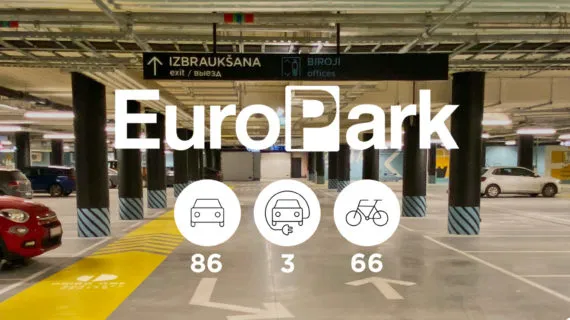 Jaunā Europark autostāvvieta ir atvērta