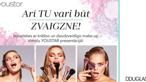 Iepazīsti jauno make-up zīmolu YOUSTAR Douglas prezentācijā