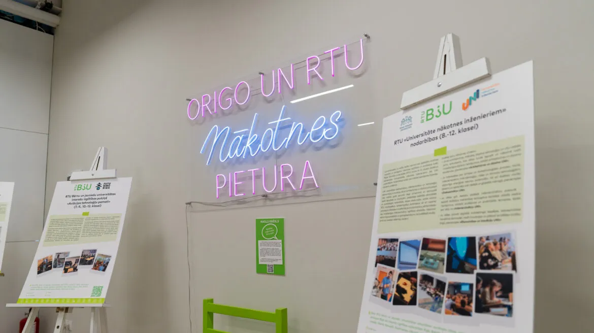 “RTU un Origo nākotnes pieturā” STEAM jomas izstāde visai ģimenei