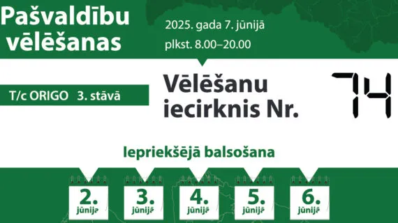 Pašvaldību vēlēšanu iecirknis nr.74 t/c “Origo” 3.stāvā