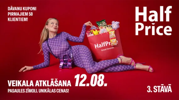 T/c “Origo” atklās lielāko “HalfPrice” veikalu Latvijā